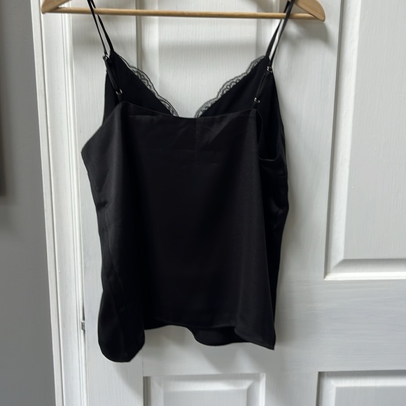Express black satin tank with lace size small new - Picture 3 of 16